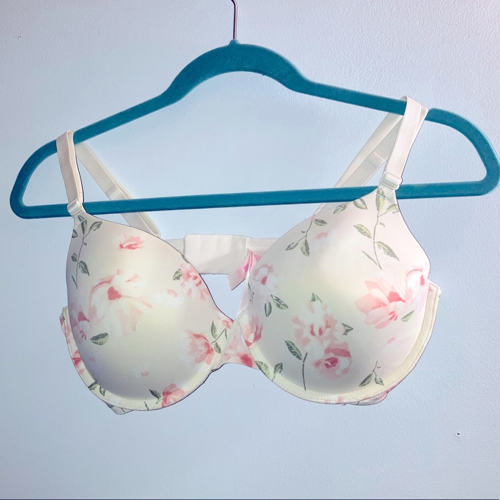 36D | Off White Floral Bra